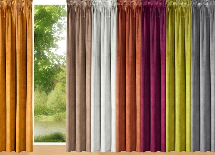 Energiebesparende verduisterende sjaals in fluwelen look 