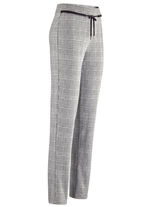 Broek met het nieuwste Glencheck-design ZWART-ECRU