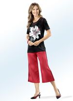 Broekrok met trendy contrasterende biezen 