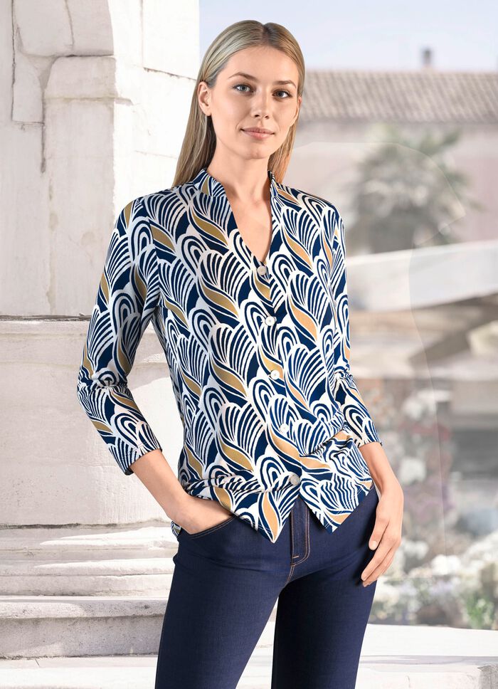 Prachtig ontworpen overhemdblouse 