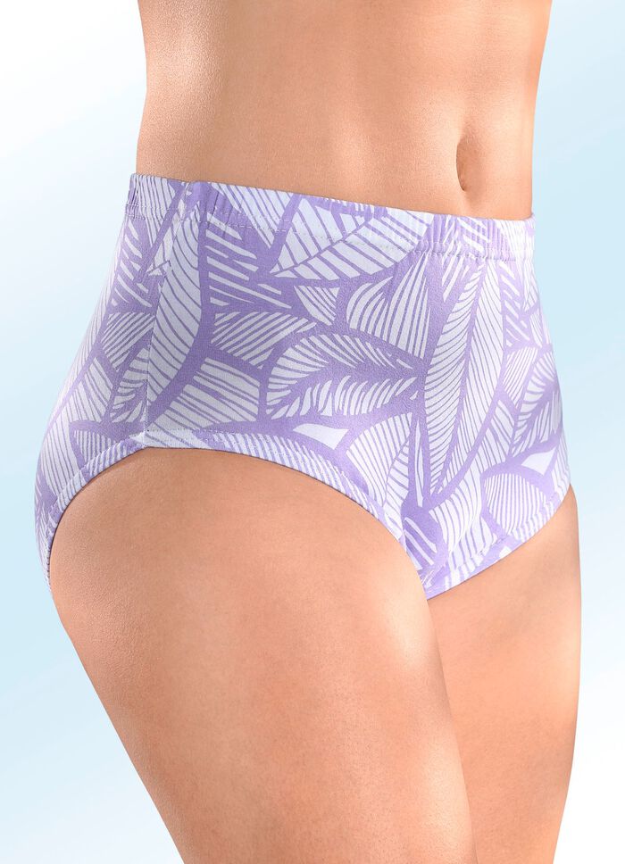 Set van vijf slips met elastische tailleband 