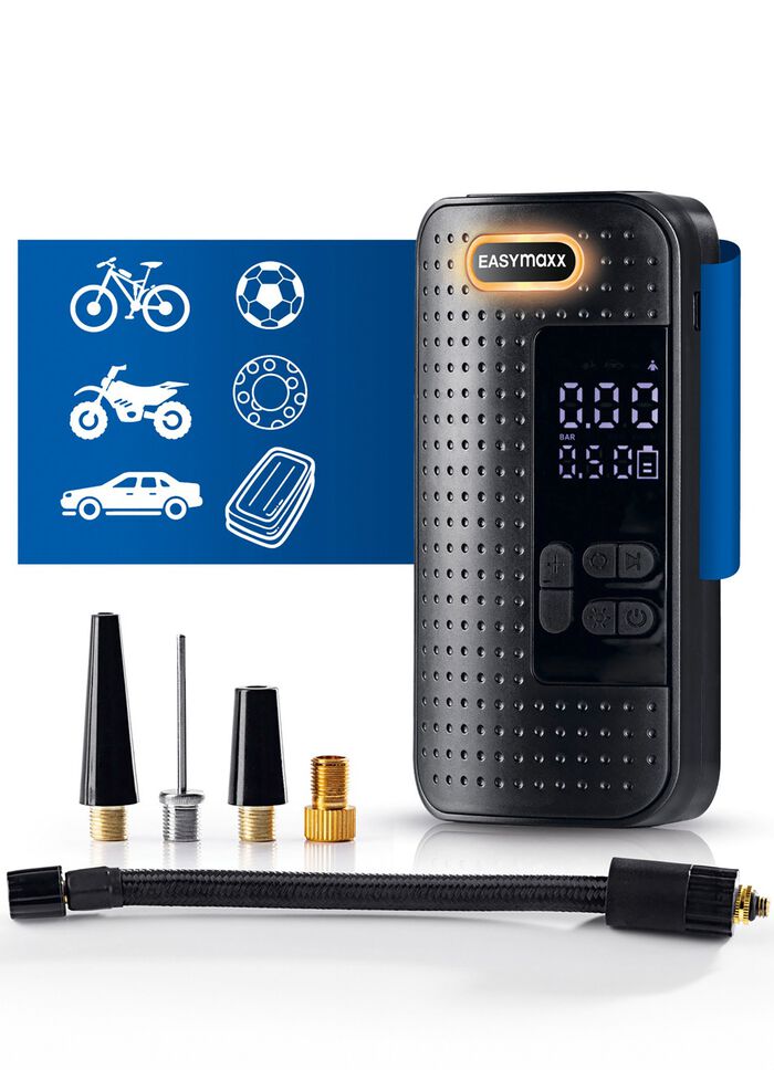 EASYmaxx draadloze handcompressor met ledverlichting 