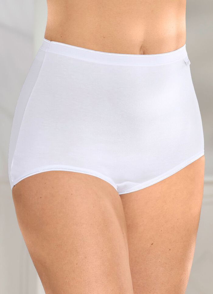 brio lingerie vijf-pack slips met elastische boorden 