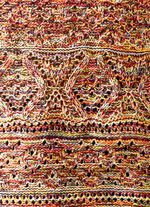 Trui gemaakt van gem&ecirc;leerd garen ROOD-GEEL-MULTICOLOR