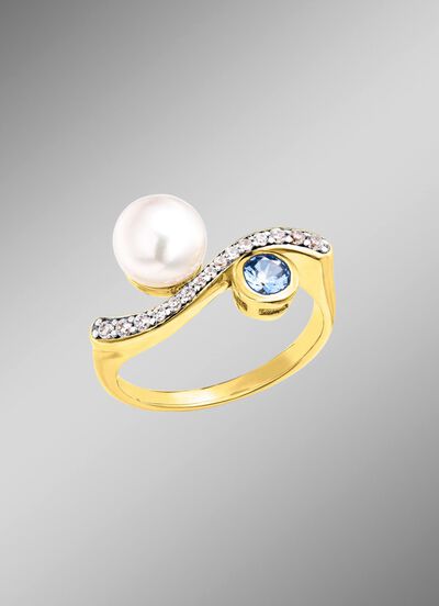 Schitterende verfijning &ndash; vergulde damesring 