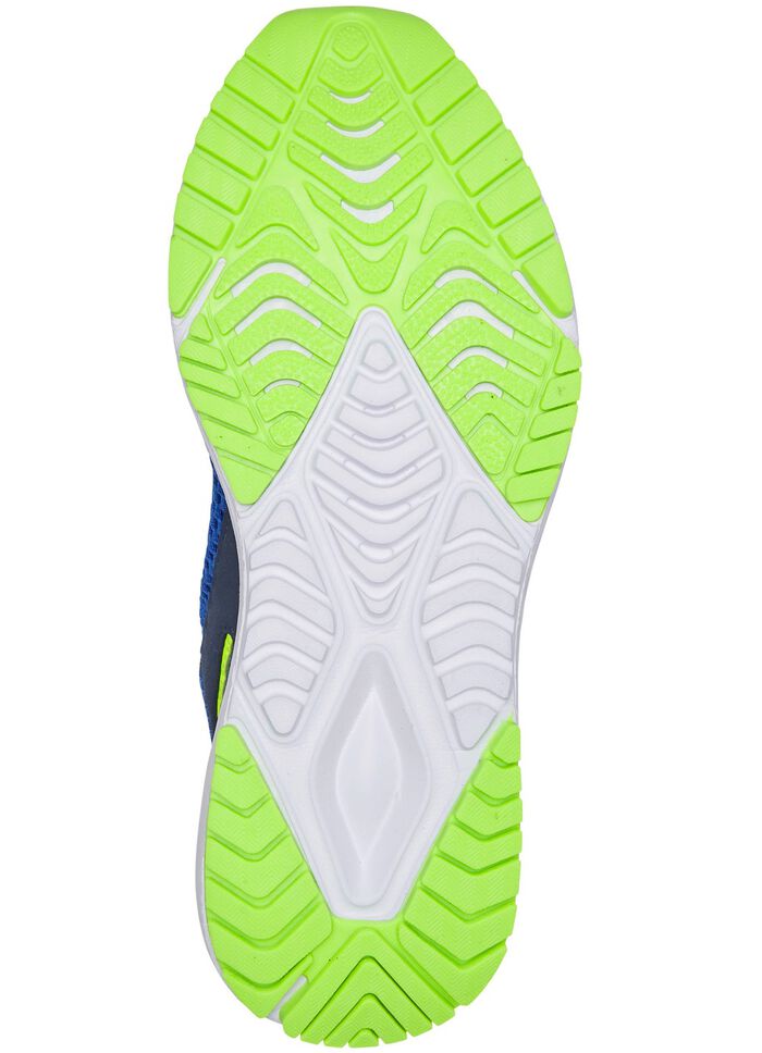 Sabot gemaakt van textielmateriaal met synthetische passementen 