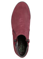 ELENA EDEN enkellaarzen met nappaleren bekleding RUBY RED
