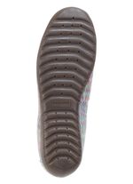 Ranger ballerina's gemaakt van nubuckleer WIT-BONTE