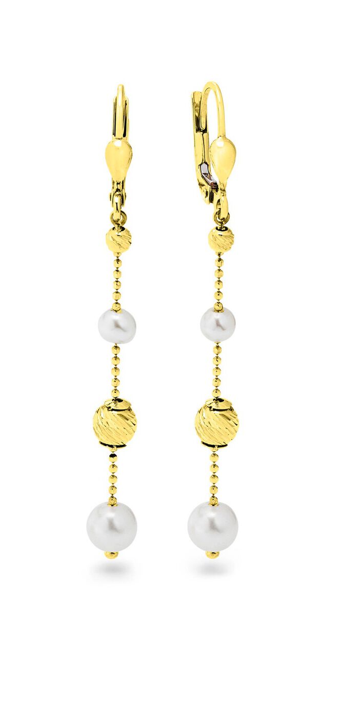 Oorbellen met gekweekte zoetwaterparels 