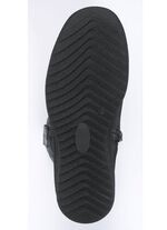 ELENA EDEN, gevoerde dameslaarzen, winterschoenen, breedte H, met lamsvacht ZWART