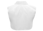 Klaus-modellen, damesblousekragen, gemaakt van fijne poplin WIT
