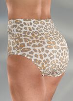 Driehoeksslipje met roofdiermotief 