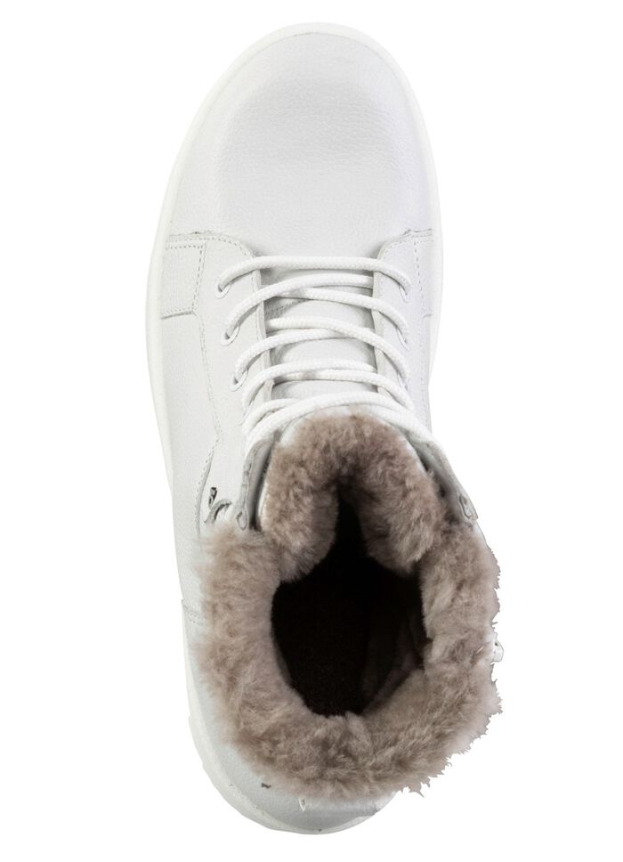 Veterlaarsjes van echt lamsleer 