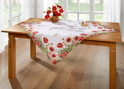 Tafel- en kamerdecoratie met klaproosmotief 