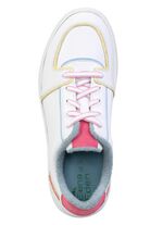ELENA EDEN sneakers van nappaleer WIT-BONTE