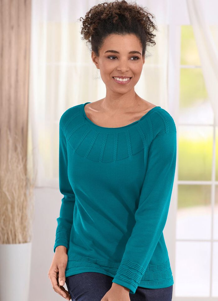 Trui van een structuurmix 