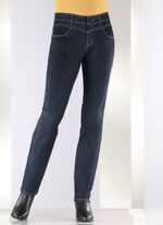 Magic-jeans met figuurvormende jeanszadel 