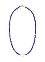 Ketting met parelglans en edelsteenglans 