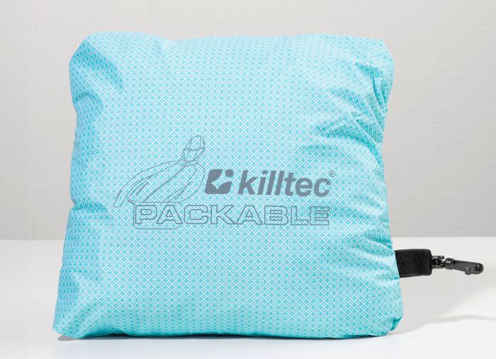 Functionele jas met vaste capuchon BALIBLAUW-WIT