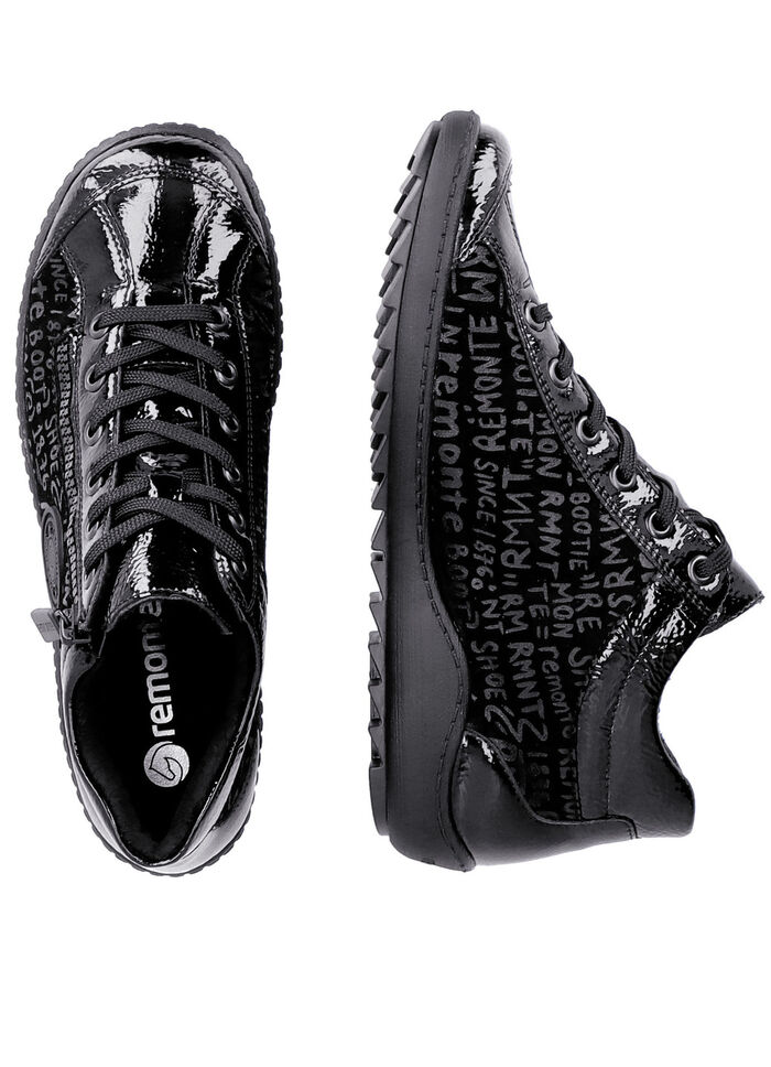 Remonte veterlaarsje gemaakt van crashlak ZWART