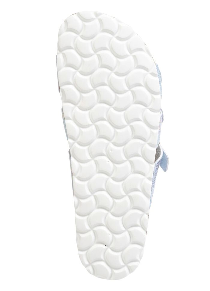 Muiltjes van ELENA EDEN met kleurrijke metallic glans BLAUW METALLIC