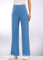 Zachte stretchbroek in modieuze breedte 