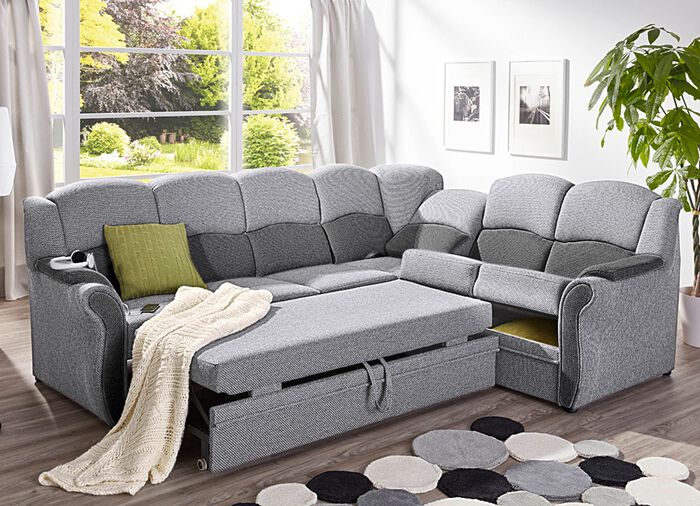 Deels massief gestoffeerd meubel 