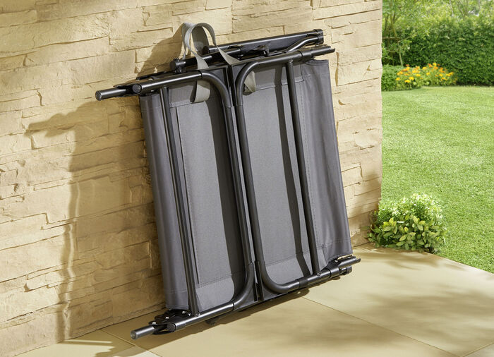Tuinligstoel 2 in 1 met extra kussen 