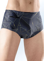 Zwembroek met hoge slipvorm en zakje met ritssluiting 