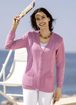 Vest met een stretchy structuur ROZE