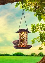 Lamp/voederstation op zonne-energie 