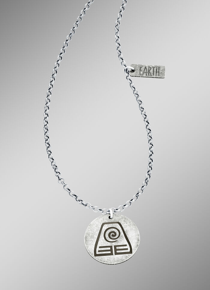 Aarde-element hanger met ketting 