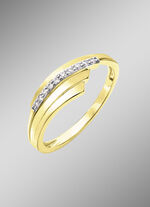 Prachtige damesring met synthetische zirkonia 