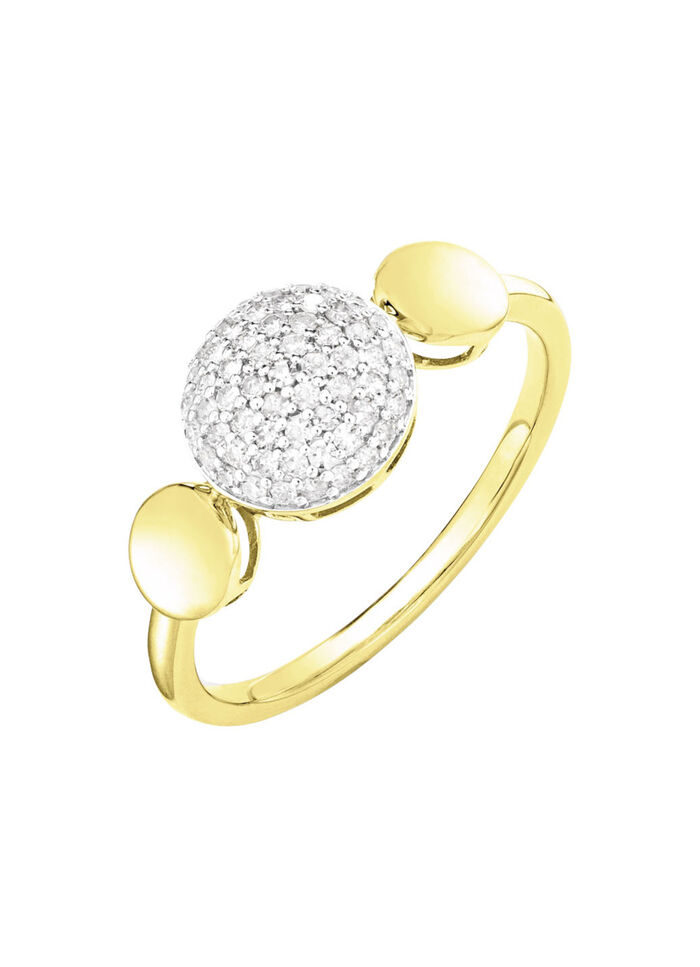 Prachtige damesring met 60 diamanten 