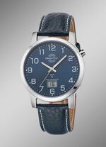 Prachtig leren herenpolshorloge 