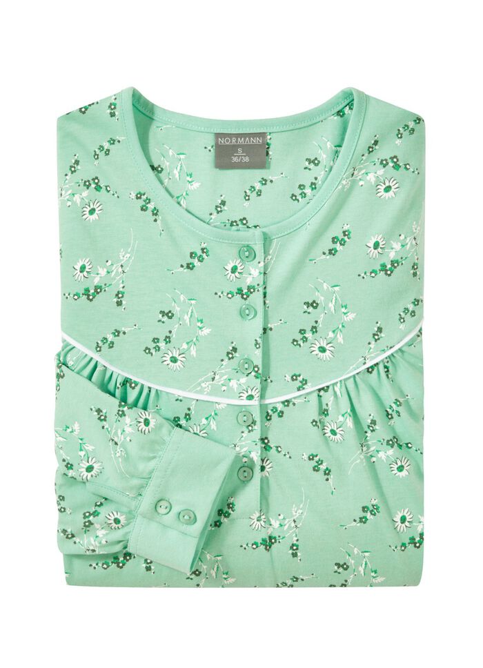 Twee-pack nachthemden tot op de kuit met knoopsluiting 