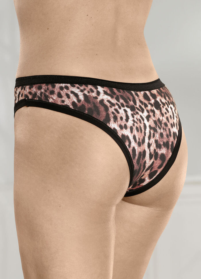 Pak van drie slips met roofdiermotief 