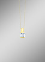 Unieke hanger met blauwe topaas 
