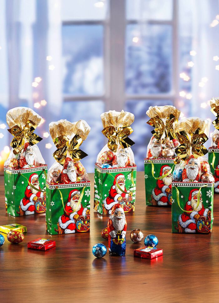 Kerstzakjes, set van 5, met zoete vulling 