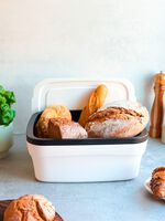 Tupperware BreadSmart broodcontainer WIT-ZWART