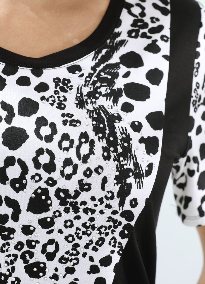 Bijzonder shirt in een mix van patronen 