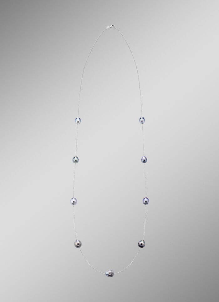 Ketting met barokke Tahitiaanse kweekparels 