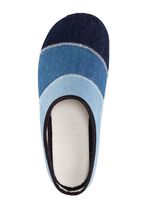 Laurina pantoffels gemaakt van katoendenim BLAUW