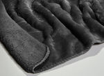 Super gezellig dekentje van teddyfleece kwaliteit ANTHRAZIT