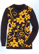 Trui met jacquardmotief en cloqu&eacute;-effecten 