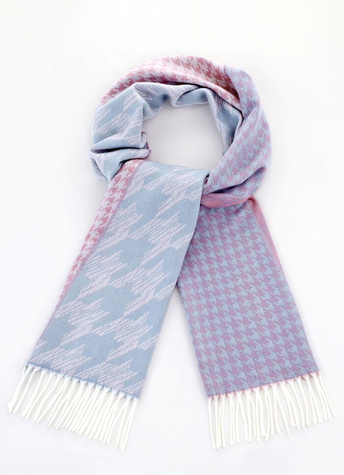 Sjaal met houndstoothmotief 