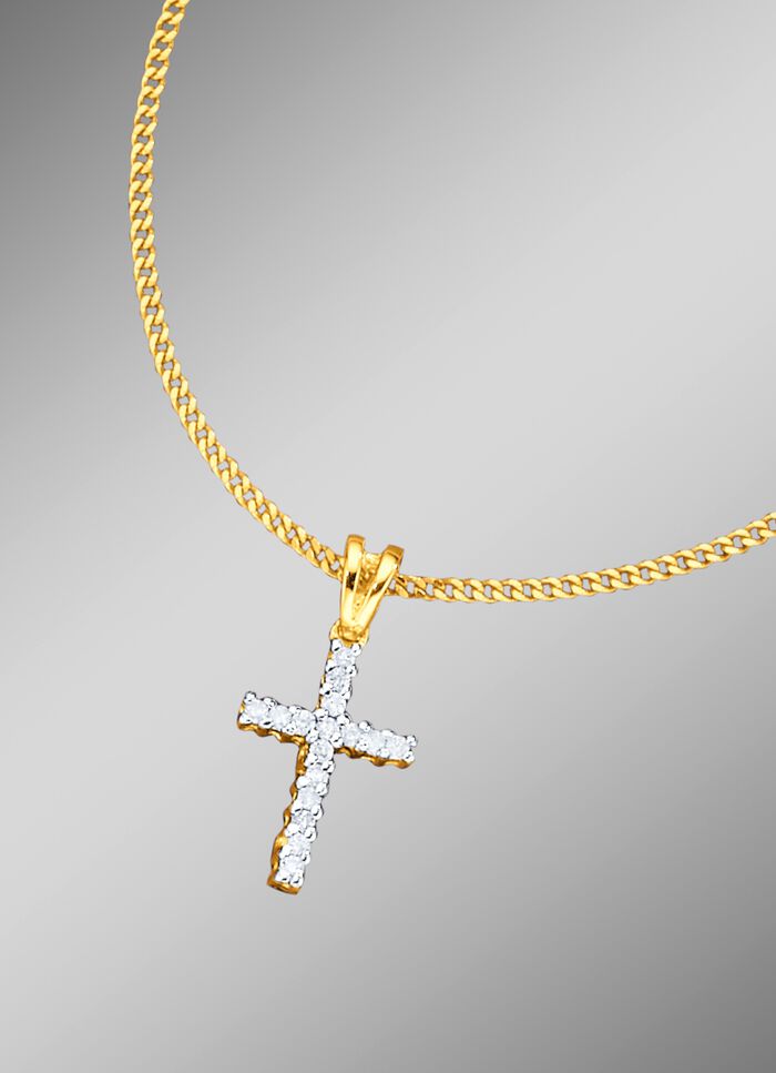 Kruis-kettinghanger met pantserketting 