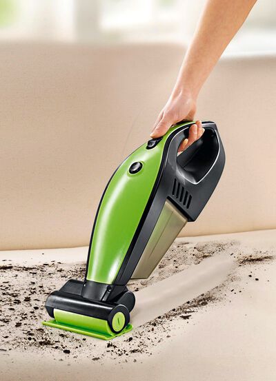 Accu-handstofzuiger met draaibaar turbomondstuk 