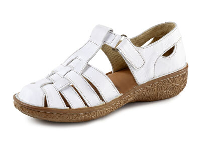 ELENA EDEN, zomerse damespantoffels, breedte G, met klittenbandsluiting 