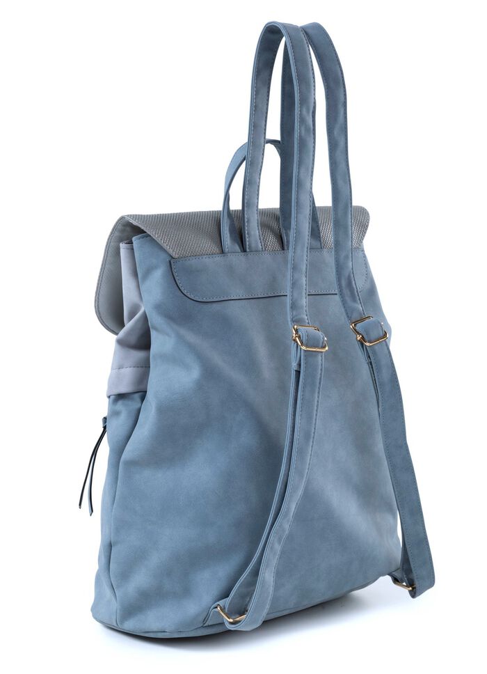 Rugzak met klep en draaisluiting 